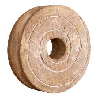 The Wind Sculpture in Stone by Jean-Baptiste Van Den Heede For Sale