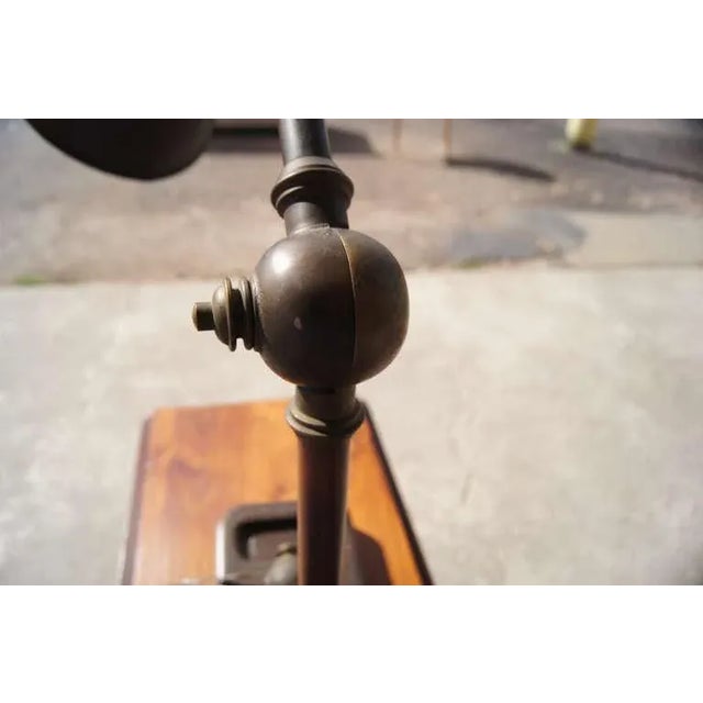 Vintage Marine England Brass Copper Table Lamp 1930 For Sale In Houston - Image 6 of 7