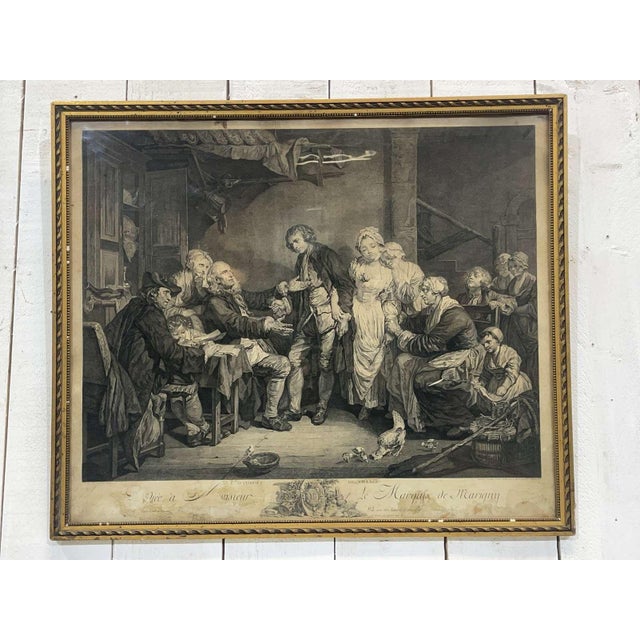 Greuze, The Village Bridal Woman, 1800s, Engraving on Paper For Sale - Image 11 of 11