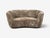 Gray Danish Cabinetmaker, Banana Sofa, Sahara Sheepskin, Beechwood, Denmark, 1940s For Sale - Image 8 of 10