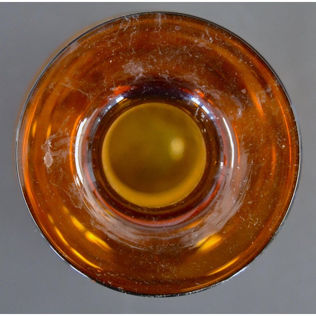 1960s Otto Brauer Kastrup Danish Modern Hand Blown Burnt Orange Gulv Vase Art Glass by Holmegaard For Sale - Image 9 of 12