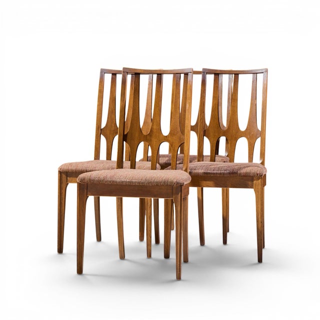 Mid-Century Modern Broyhill Brasilia Mid Century Dining Chair Sides - Set of 4 For Sale - Image 3 of 10