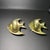 Up for grabs is this lovely pair of polished brass fish ashtrays (or catcalls) in great vintage condition. Some marks...