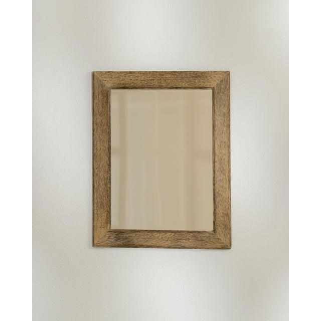 19th Century French Beige Oak Mirror For Sale - Image 10 of 15