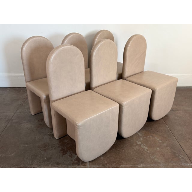 Modern Leather Dining Chairs by Cuff Studio For Sale - Image 10 of 18