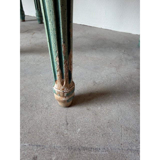 1970’s Vintage Palm Beach Louis XVI–Style Oval Back Arm Accent / Dining Chairs – A Pair For Sale - Image 11 of 12