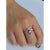 Marquise Cut Tanzanite Curved Ring in 18k White Gold, Size 5.5 For Sale - Image 4 of 6