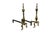 American Antique Brass Cast Iron Colonial Federal Fireplace Hearthware Andiron Fire Dogs For Sale - Image 3 of 18