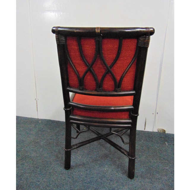 Chinoiserie Ficks Reed Chinoiserie Style Rattan Side Chair For Sale - Image 3 of 6