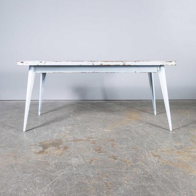 1960s Vintage French T55 Rectangular Dining Table from Tolix, 1960s For Sale - Image 5 of 12