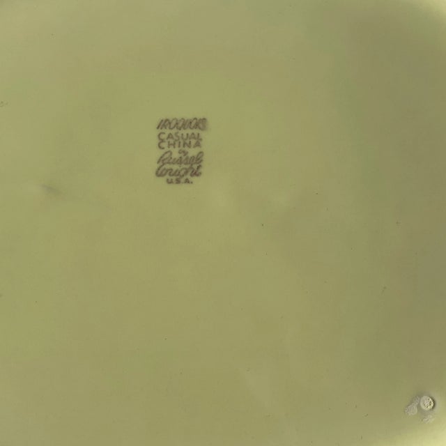 Russel Wright Yellow Iroquois Platter that dates to 1946 and is in great condition. The biomorphic line was very popular....