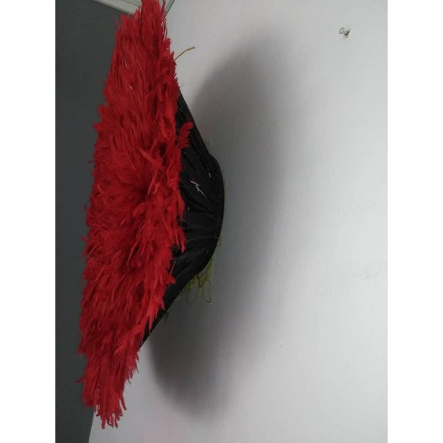 Early 21st Century Juju Hat Red of 20" - 50 Cm For Sale - Image 5 of 6