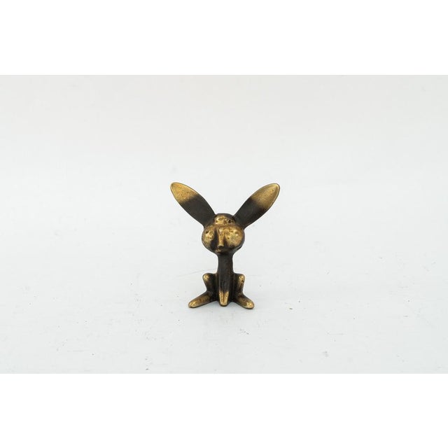 1950s Rabbit Brass Figurine, 1950s For Sale - Image 5 of 8