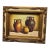 Framed Still Life Canvas Painting Signed by A. Warner, Featuring a Composition of Three Earthy Ceramic Jars and Vessels. For Sale