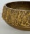 Timeless Jonathan Richard Brutalist Style Antiqued Brass Bowl, showroom floor sample