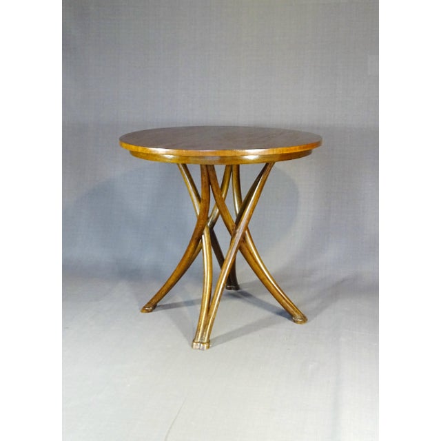 Table with Walnut Top by Michael Thonet for Gebrüder Thonet, 1895 For Sale - Image 6 of 13