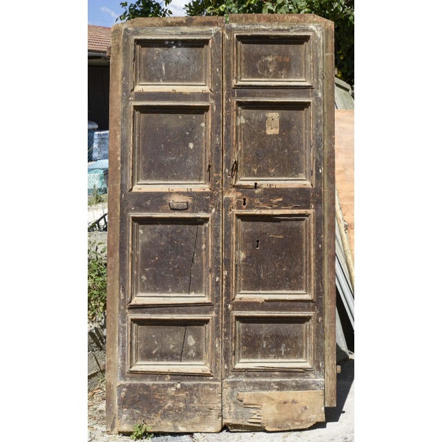 Brown Gates with Two Doors and Italian Tiles For Sale - Image 8 of 8
