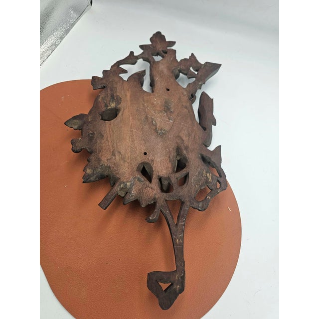 Carved Hunting Bas-Relief of a Fox and a Pheasant, 1920s For Sale - Image 12 of 13