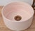 Contemporary Pink Bathroom Wash Basin with Brass Drain For Sale - Image 6 of 6
