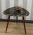 Wood Cocktail Table Black Glass Top Gold Asia Kidney Table, 1950s For Sale - Image 7 of 11