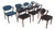 Set of Eight Attributed to Kai Kristiansen Model 42 Dining Chairs in Rosewood For Sale