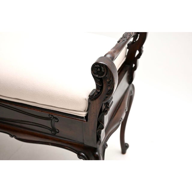 Brown Antique Victorian Piano Duet Stool, 1880 For Sale - Image 8 of 11