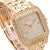 1980s Cartier Panthere Ref 8839 Jumbo 27mm Full Pave Diamond 18k Yellow Gold Watch For Sale - Image 10 of 11