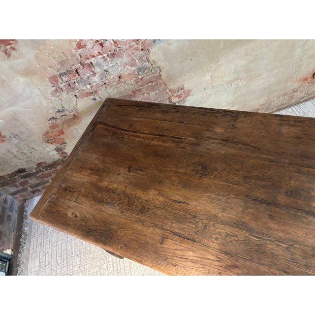 Refectory Kitchen Dining Table in Oak, 1940s For Sale - Image 13 of 14