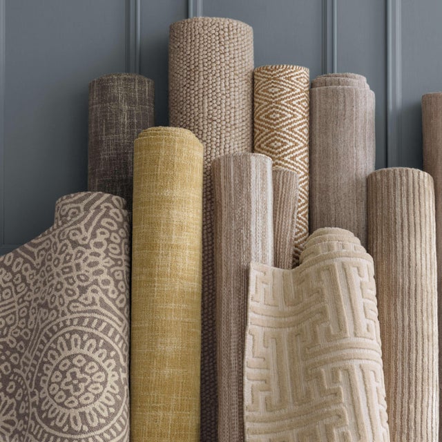 Dash & Albert Dash & Albert by Annie Selke Cut Stripe Ivory Hand Knotted Viscose/Wool Rug, 7' 6" x 9' 6" For Sale - Image 4 of 6