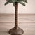 Vintage Hollywood Regency Palm Tree Candlesticks With Verdigris Patina, a Pair For Sale - Image 4 of 8