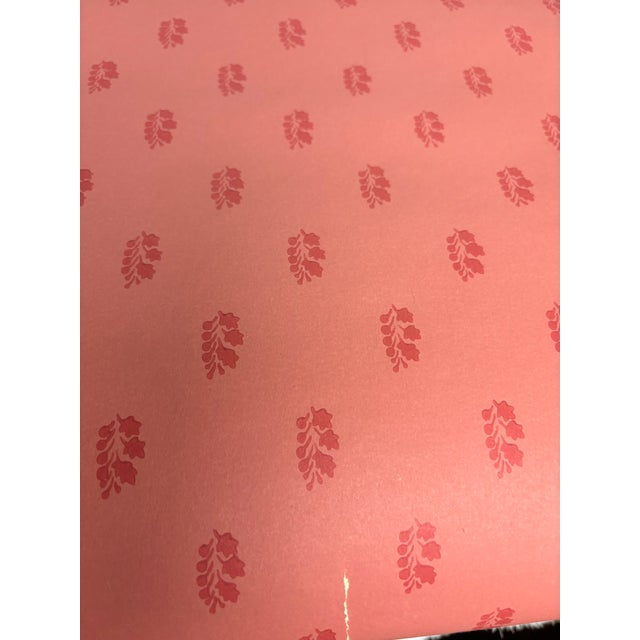 Late 20th Century Brunschwig and Fils Pink Wallpaper For Sale - Image 5 of 10