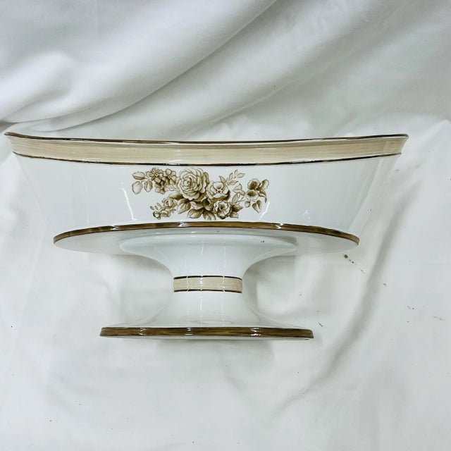 Global Views Vintage Global Views Italian Oval Center Bowl For Sale - Image 4 of 10