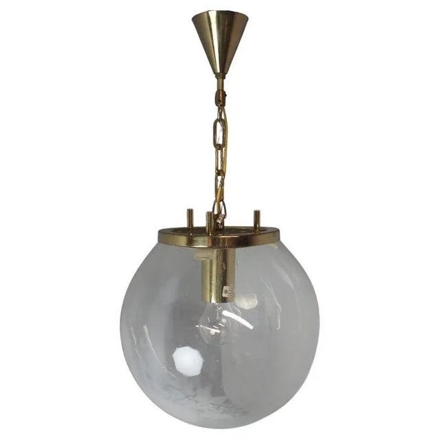 Vintage Glass Pendant Light by Kamenický Šenov, 1970s For Sale - Image 13 of 13