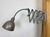 Industrial Grey Scissor Wall Lamp from Elektroinstala, 1960s For Sale - Image 9 of 18
