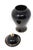 Haeger Vintage 11.25-Inch Haeger Black Ceramic Ginger Jar With Gold Trim & Finial For Sale - Image 4 of 7