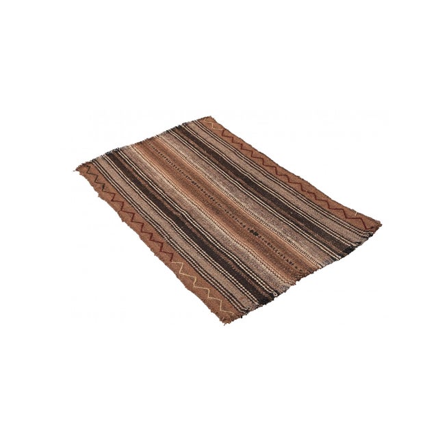 Vintage handwoven wool kilim rug from Kars region of Turkey. Approximatelly 50-60 years old. In very good condition. Rare...