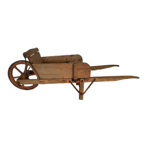 Antique Wheelbarrow in Weathered Salmon Color From England