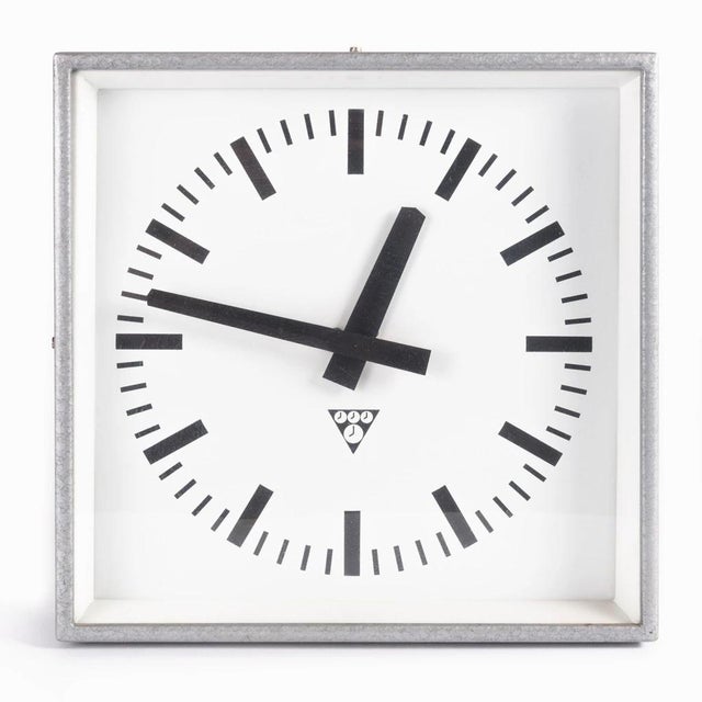 Metal Pragotron C 301 Clock, 1980s For Sale - Image 7 of 7
