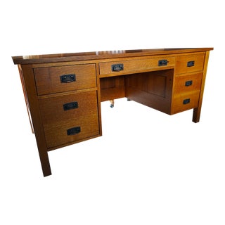 Stickley Wooden Executive Desk For Sale