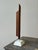 Vintage Large-Scale Teak Fin Sculpture With White Painted Base Base by Paul Bechtold, Circa Mid 20th Century For Sale - Image 14 of 18