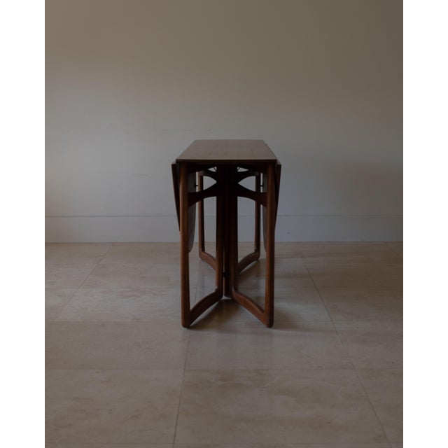 France & Son 1960s Attributed to Hvidt & Molgaard Nielsen Hm6 Drop Leaf Dining Table for France & Son, Denmark For Sale - Image 4 of 16