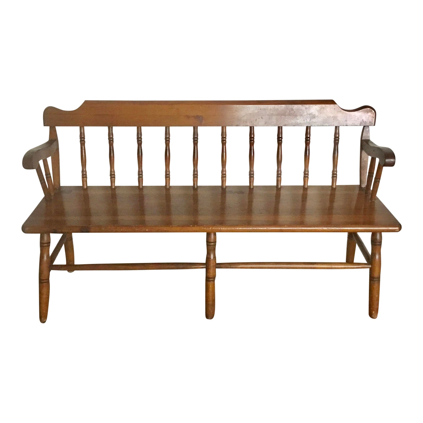 Early 20th Century Antique Wooden Bench Chairish