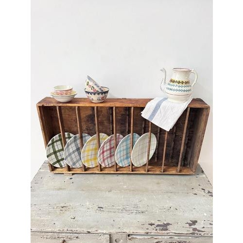 A lovely early 20th century estate made oak draining rack, unusual design and excellent for display. Nicely worn from...
