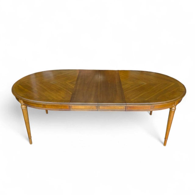 1960s Drexel Esperanto Walnut Extension Dining Table, Mid-Century For Sale - Image 13 of 18