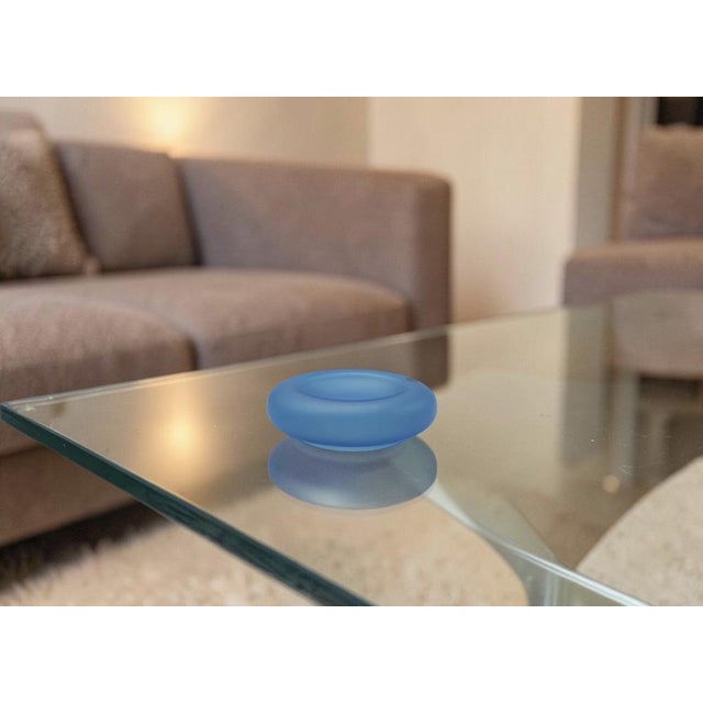 Mid-Century Modern Blue Murano Glass Centerpiece from Carlo Nason, Italy, 1970s For Sale - Image 3 of 7