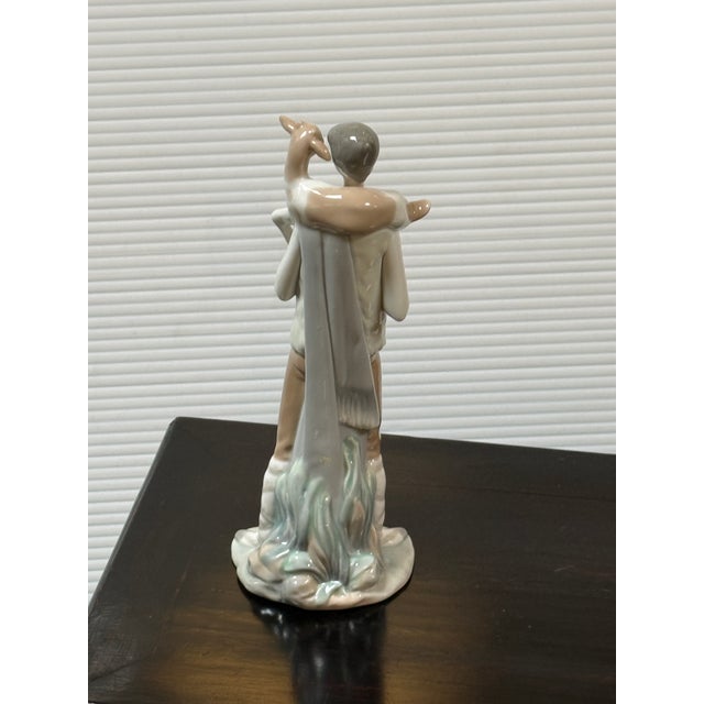 Ceramic Fulgencio García for Lladró Shepherd Boy With Goat Porcelain Figurine, Signed For Sale - Image 7 of 12