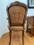 Early 20th Century Louie XV Style Walnet Brocade Brechere Chair For Sale - Image 4 of 6