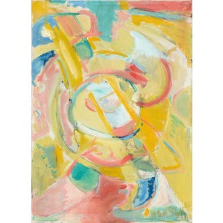 Allie William "Bill" Skelton Abstract Expressionist Composition 1985 For Sale