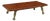 Organic Modern Coffee Table in Old Chapel Satin Walnut™ & Sagewood™ Handcrafted Primitive Form For Sale
