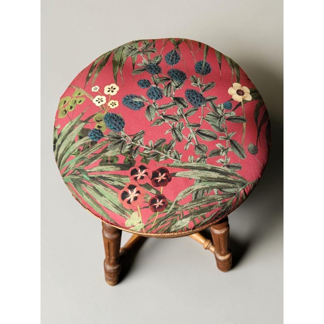 Antique Napoleon III Swivel Piano Stool in Beechwood, 1890s For Sale - Image 6 of 7